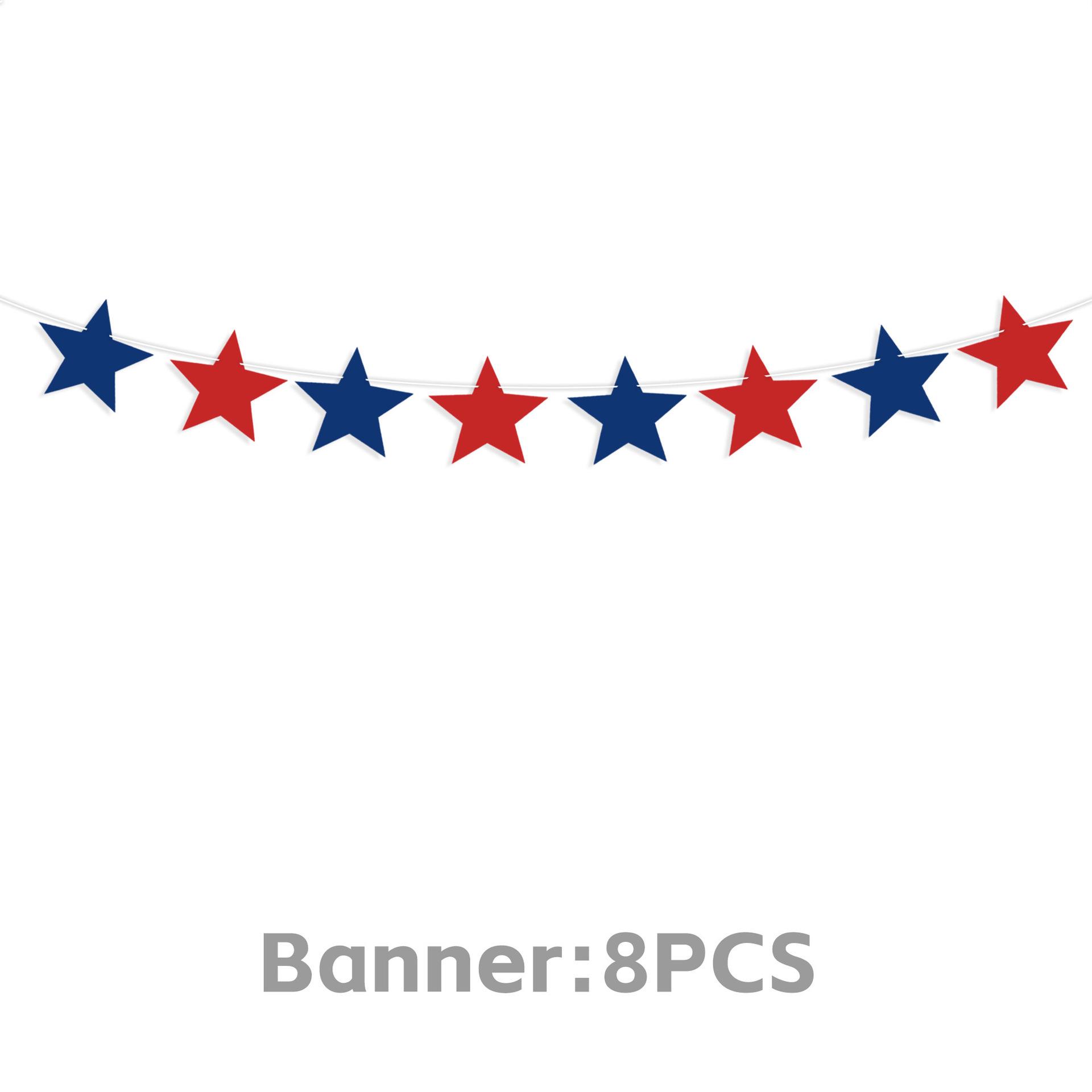 250th Independence Day Party Decor Hanging Flag Set