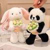 Panda Rabbit Fox Themed Plush Keychain Toy Hamster Flower Soft Pp Gift Cotton