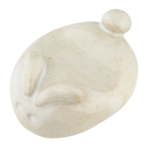 Chopstick Rest, Approximately 4 X 2.7 Cm, Bean Rabbit Design, White, 23464