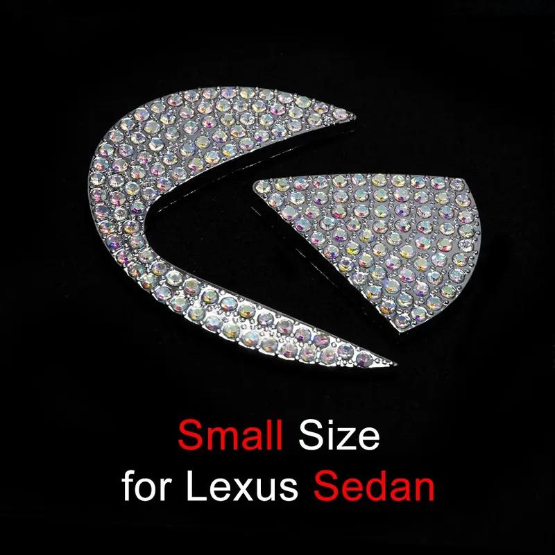 Naklejka Bling Car Kierownica Diament Emblem Naklejka dla Lexus IS400 RX300 RX330 IS220D RX350 IS460 ES NX RX IS CT LX GS RC