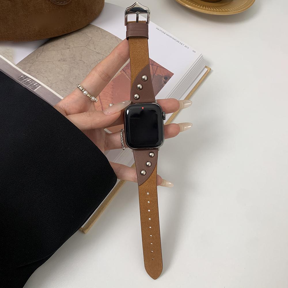 

For Apple Watch 10 46mm/Ultra 2/Ultra 49mm/9 8 7 45mm/SE (2023) SE (2022) SE 6 5 4 44mm/3 2 1 42mm Soft Plush Watch Band Dark Brown