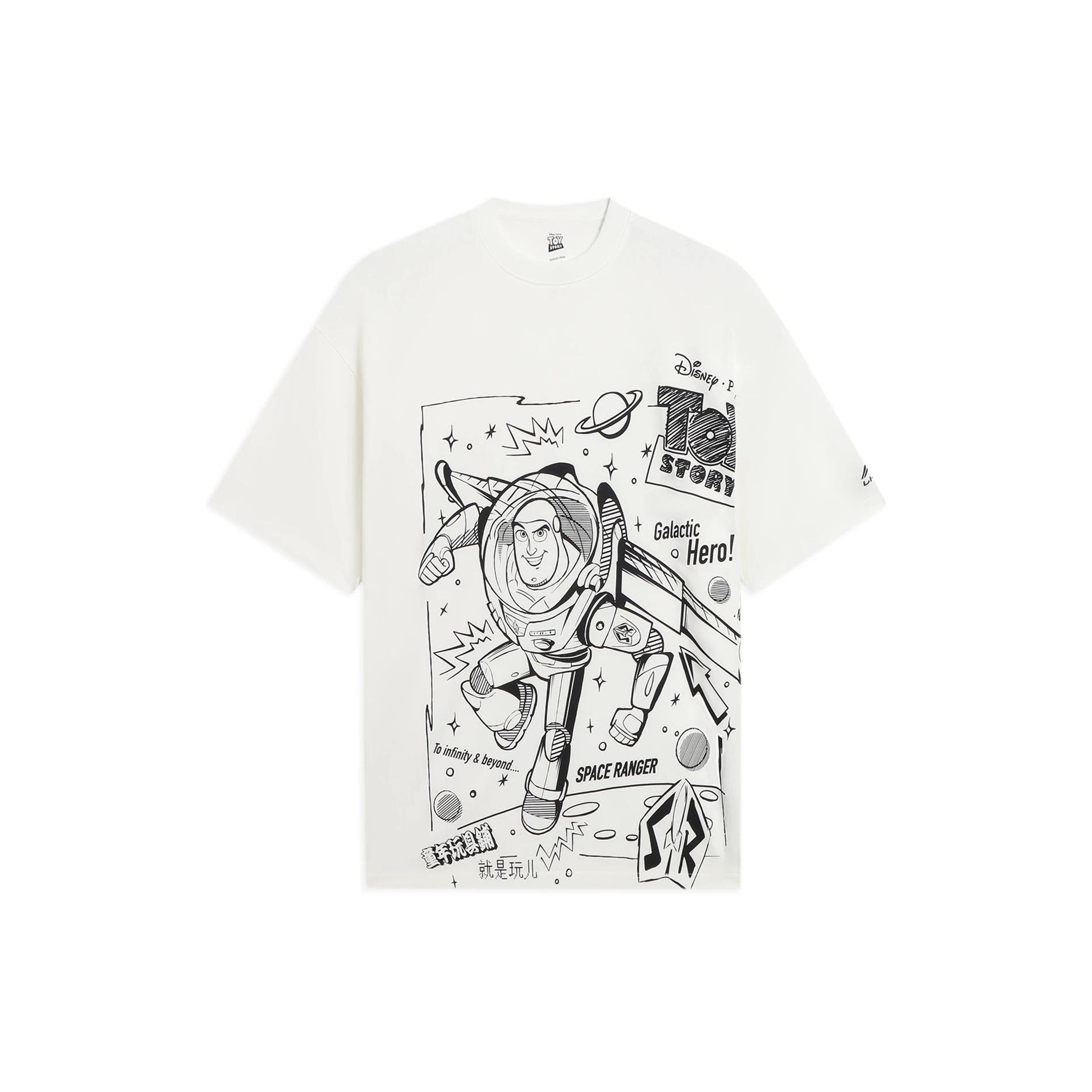 Li Ning x Disney Sports Trendy Collection T Shirt Unisex White AHSS703-2 XL