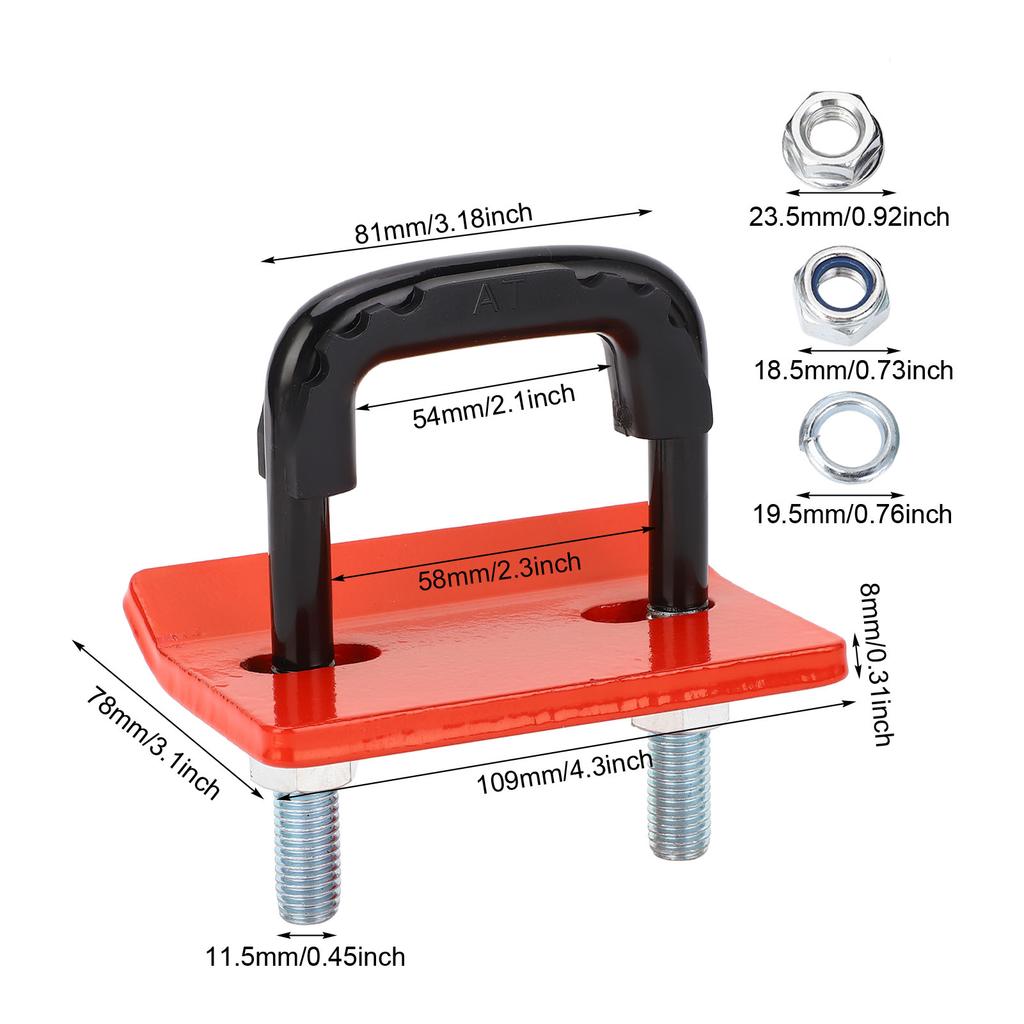 Trailer Hitch Tightener Anti Rattle Clamp Carbon Steel Zinc Heavy Duty Steel Stabilizer for 1.25in and 2 Inch Hitches