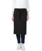 GT7009-9 Black, Free Size, Waist Apron, Mid-Length, Unisex, Water-Repellent, Quick-Drying, Uniform, Restaurant Workwear
