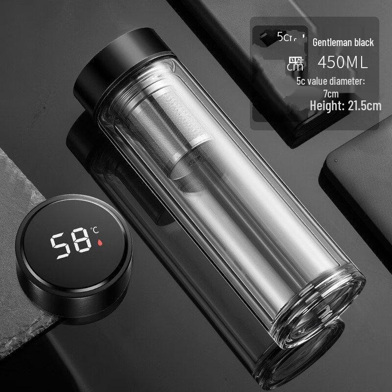 Changqi Double-Layer Glass Tea Infuser Cup Set