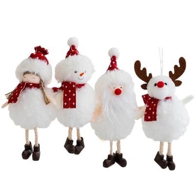 Christmas Tree Ornament Holiday Decorations Lovely Doll Decor Delightful Seasonnal Plush Statue for Home and Offices