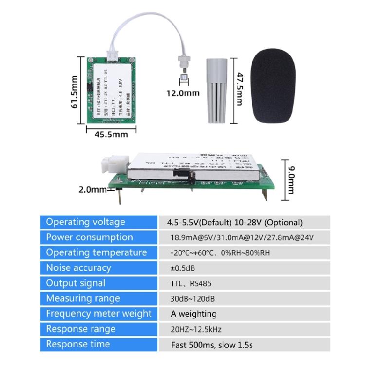 Hochleistungs-Schallsensor Dezibelmeter Schallpegelmesser Soundmodul