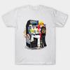 Asian Size Men Print T-shirt Karate Kid Battle No-Cut Heat Transfer Print Cotton Tshirt