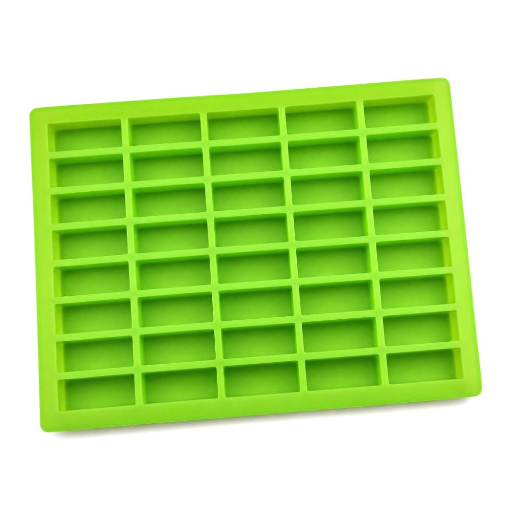 

20 Cavities Silicone Strip Molds Flexible Square Strip Silicone for Mold Dog Treat Stick Style 6