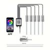LED Car Interior Ambient Strip Light With APP Remote Control Auto Decorative Lamp RGB Fiber Optic Atmosphere Neon Lighting Kit
