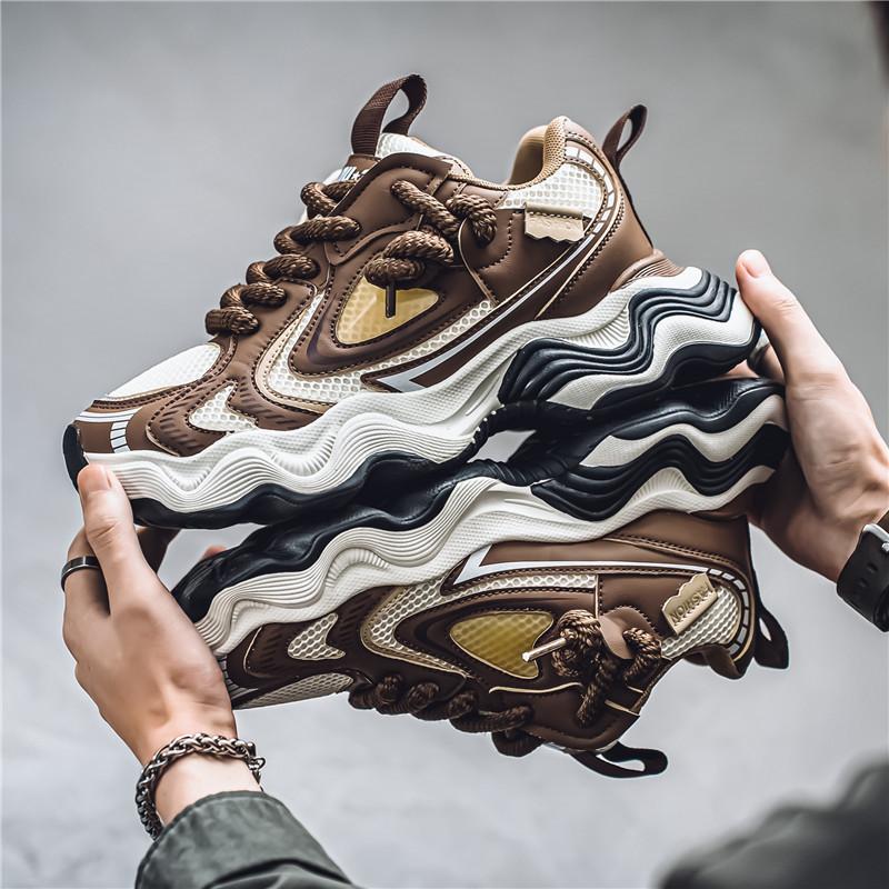 Fashion Platform Sneakers for Men Fashion New Casual Shoes Luxury Tennis Shoes for Men Breathable Sport Running Shoes Zapatillas Hombre