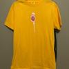 Golf Wang Cherry Lollipop uniseks geel T-shirt QT7675 Unisex T-shirt