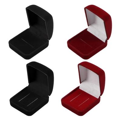 Ringschatulle aus Samt, kleine Schmuckschatulle aus Samt, für Verlobung, Hochzeit, Schmuck, Geschenkbox, Broschen-Organizer, leicht zu tragen