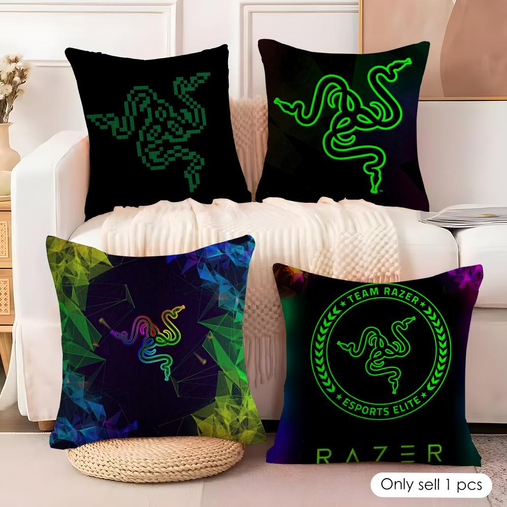 Trendy brand RRAZERR Cushion Cover Natural Linen Organic Fabric DoubleSided Printing Couch Pillow Covers Home Decor