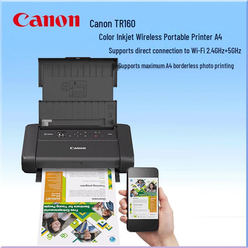 

Canon PIXMA TR160 Portable Color Inkjet Printer CN plug (adapter included)