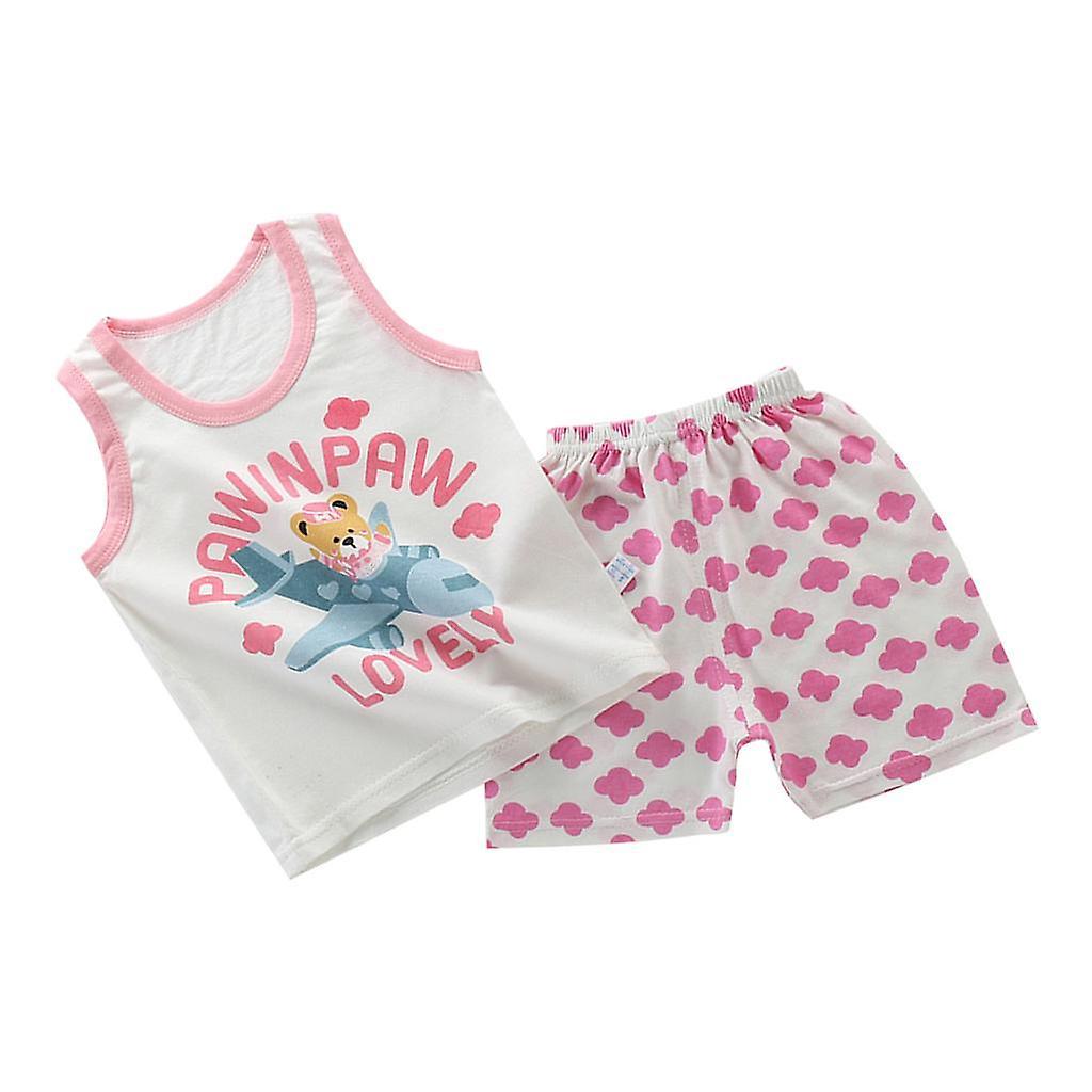 Fashion Kids Baby Girls Top + Pants Outfits Clothes Style4 80-90cm