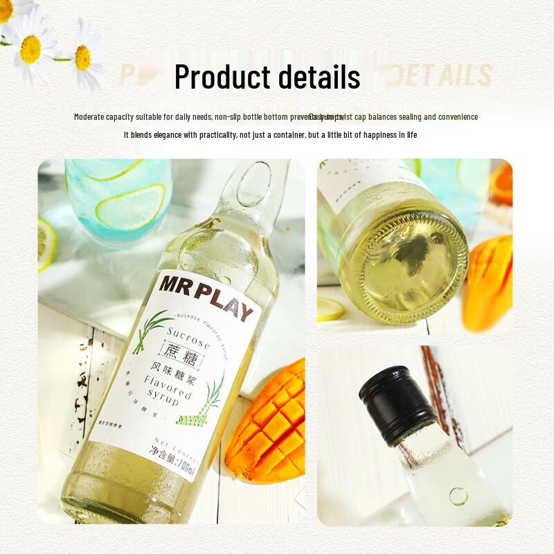 Mr. Play Sucrose Flavor Cocktail Syrup, 700ML
