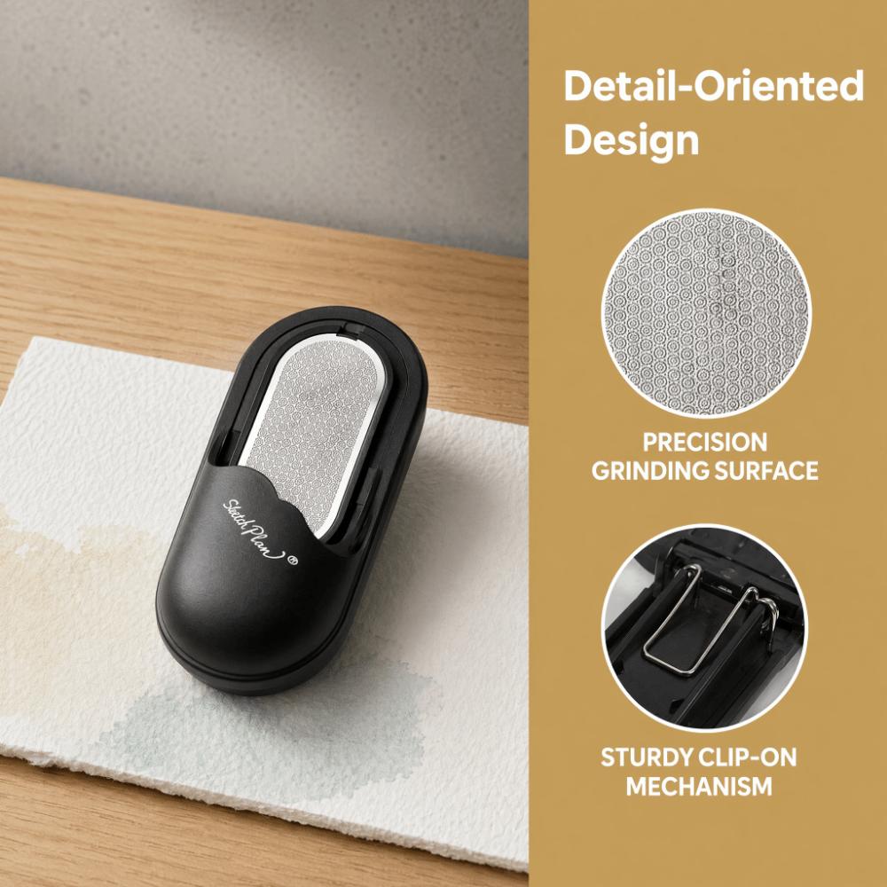 Adjustable Pencil Grinder Lead Shaper Odorless Sketch Pencil Sharpener Art Supplies