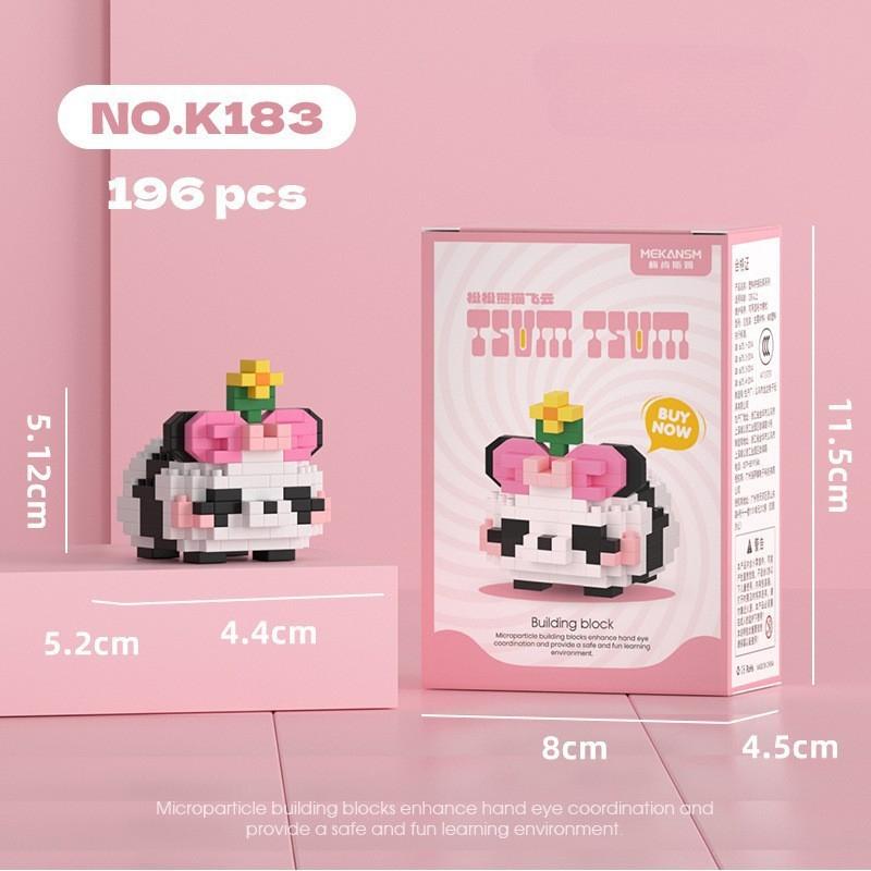 Velká velká panda květina ovoce Lai Menglan panenka Puzzle sestavení stavebnice dárková hračka