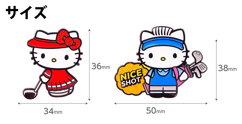 Hello Kitty Daniel Golf Marker Clip Licensed Product Kitty Daniel Golf & Type/Magnetic (Hello & Ver. (KTM002))
