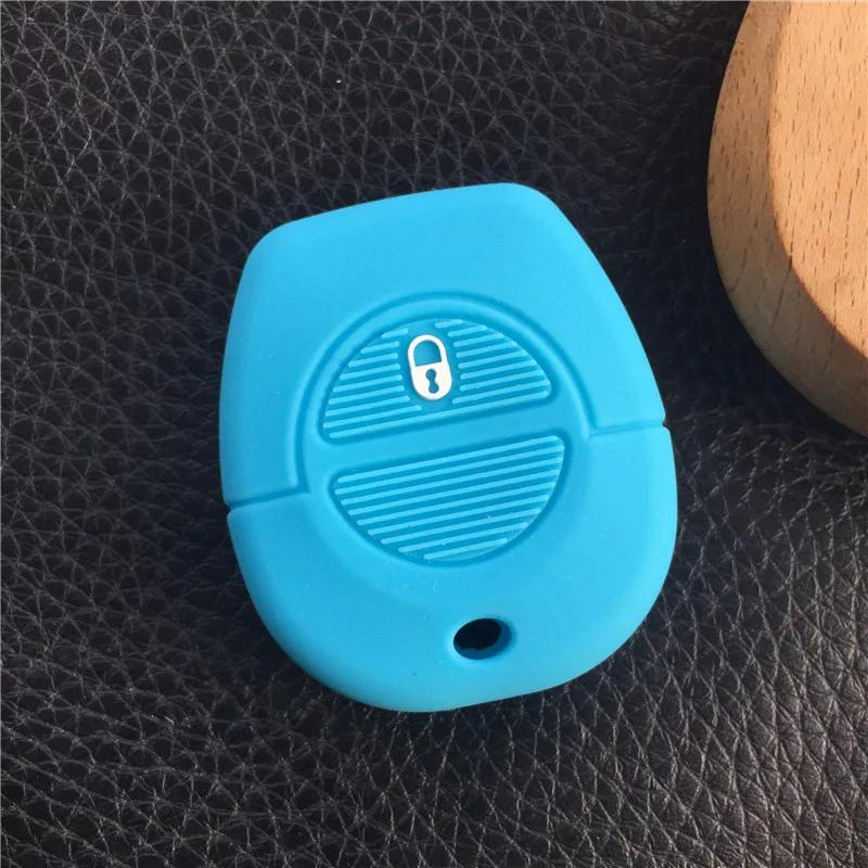 

ZAD silicone Car Key cover case Shell holder skin fob For NISSAN X-TRAIL Tino MICRA Almera Primera Remote Terrano Key protector небо синє кольору