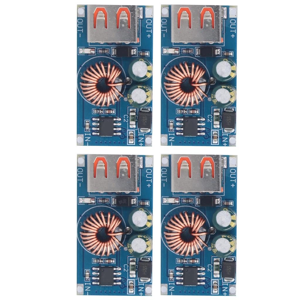 4 Stück Abwärtsmodule Einstellbare DC-Wandler zum Aufladen von Telefonen, Autoladen, Fahrtenschreiber
