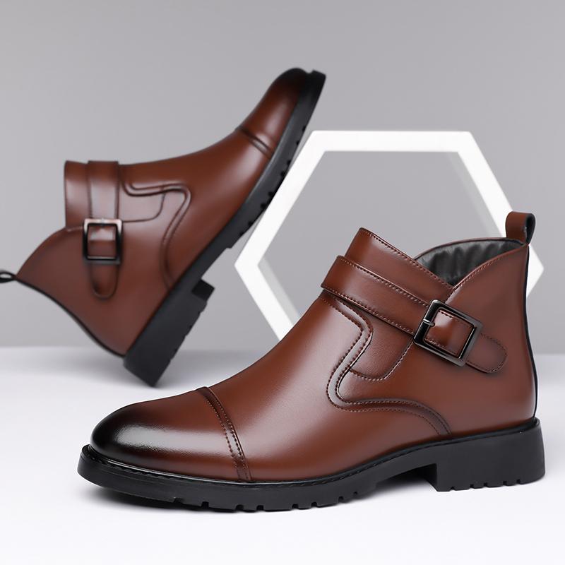 Men S Business Casual Chelsea Boots Paired With Formal Fashion Versatile Business Travel Wear Conference Wear 38