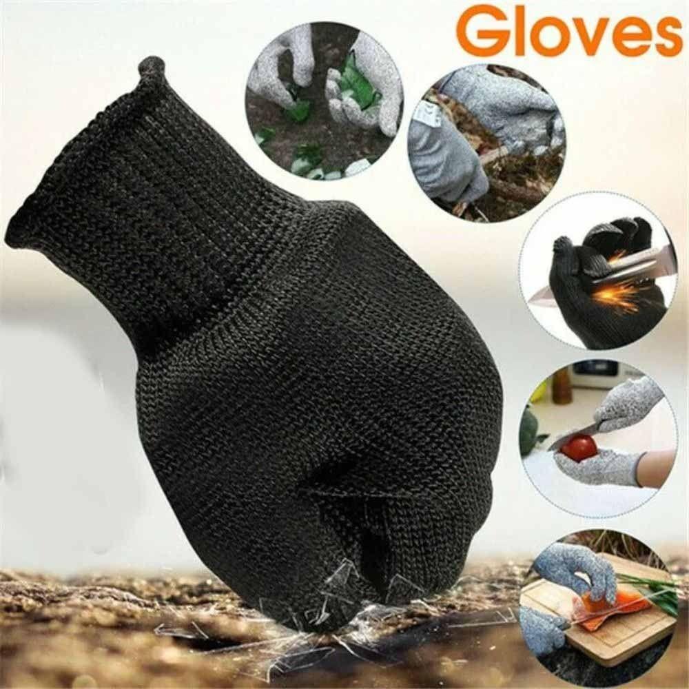 

1 Pair Safety Protection Anti-Cut Gloves 5 Cut Proof Work Gloves Butcher