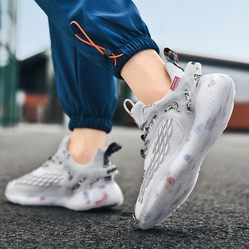 Herren Schwarze Drachenschuppen Krieger Sneaker – Trendige Lässige Popcorn Sportschuhe im AJ-Stil