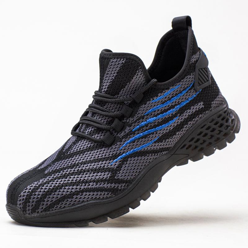Newest Men'S Shoes Breathable Non-Slip Steel Toe Puncture-Proof Work Boots Incredibles Lightweight Casual Sneakers