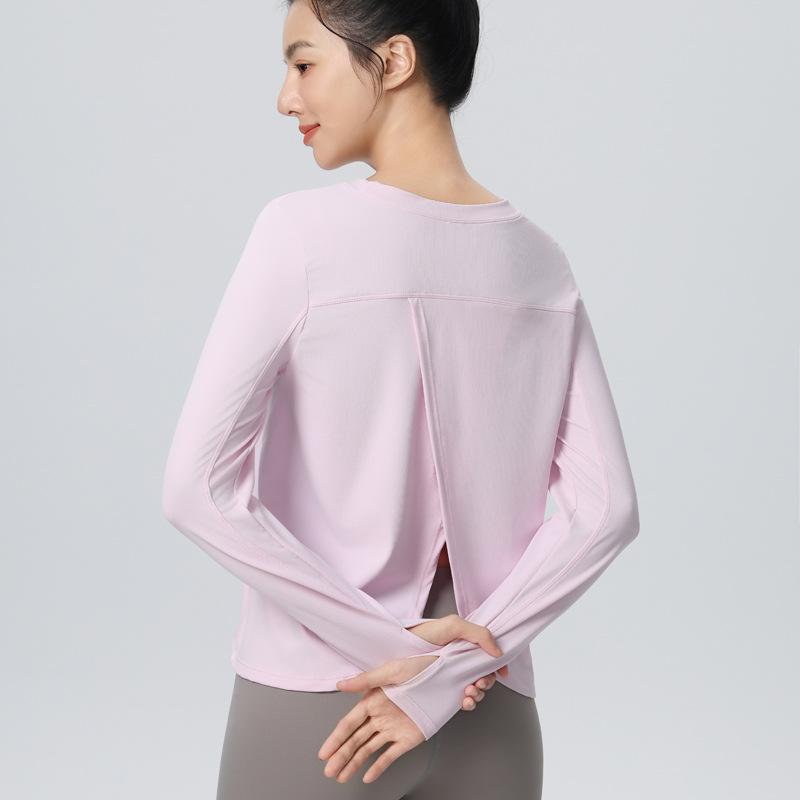 Women's Long Sleeve Yoga Top - Slimming, Quick-Dry, Breathable, Professional Fitness Running Sportswear