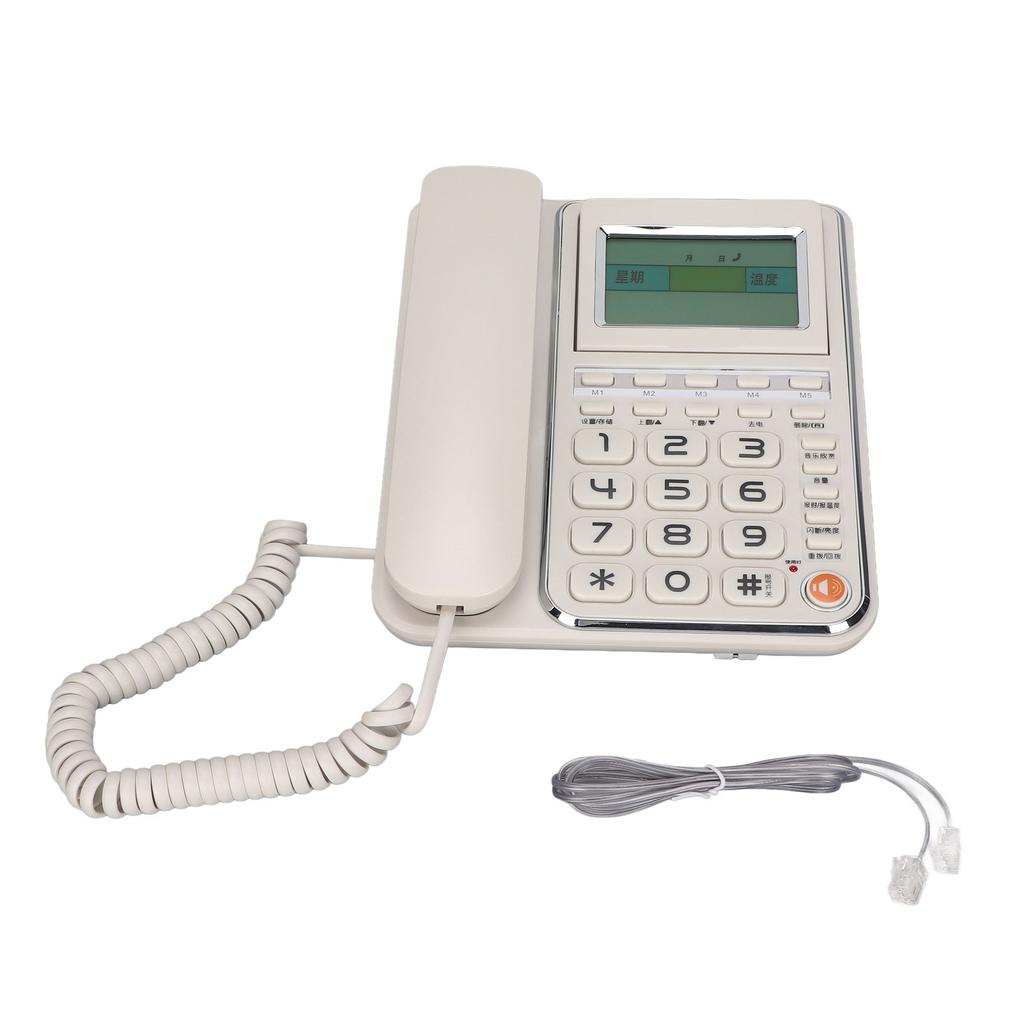 G035 téléphone filaire à gros bouton téléphone filaire à domicile avec haut-parleur pour les personnes âgées au bureau à domicile