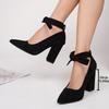 Women's Pointed Toe Lace-up Flats & French High Heels - New Fashion Style