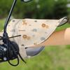 Breathable Electric Vehicle Sunscreen Gloves Waterproof Windproof Motorcycle Handlebar Gloves Cartoon Anti-Sun Handle Covers