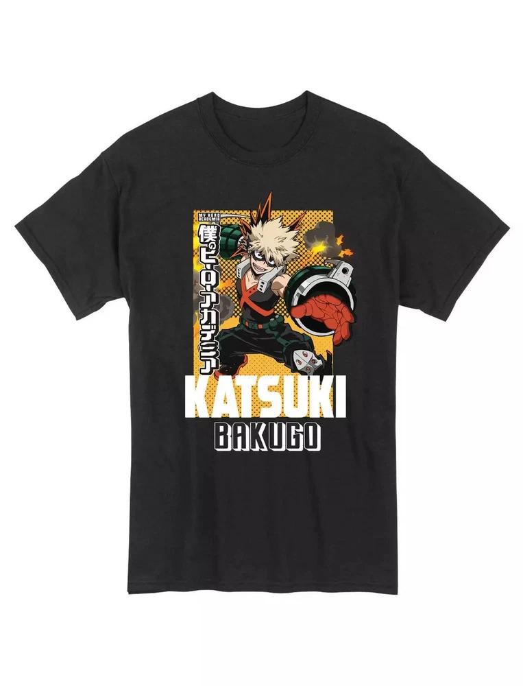 My Hero Academia Katsuki Bakugo Hero Anime Tshirt Black Gift For Friends S