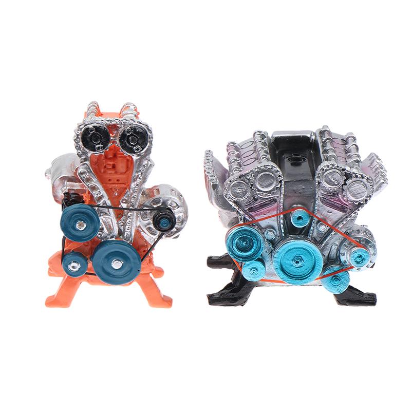 2025  Full Metal Car Engine Assembly Kit Model Toys, Metal Model Engine Kit, Resin Car Engine Model Kits