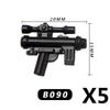Military Building Blocks MOC Star Movie Characters Solider Figures War Mini Bricks Weapons Accessories Guns Cloak Axe Armor