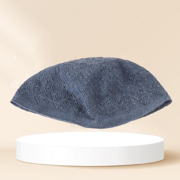 Knitting Hijab Prayer Hat Indian Turban Caps for Adult Breathable Kufi Round Hat Arabia Hat Islamic Worship Hat 5pcs