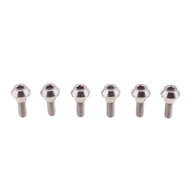 

6 Pcs M6 X 20mm Titanium Ti Disc Brake Rotor Bolts For Suzuki GSXR Yamaha R1 Upgrade Kit Save Weight & Never Rust