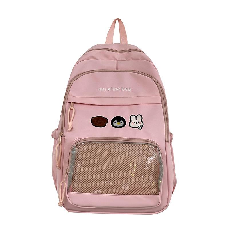 School Bag Style Large Capacity Junior High School Students Student Backpack Girls New Casual School Bag
