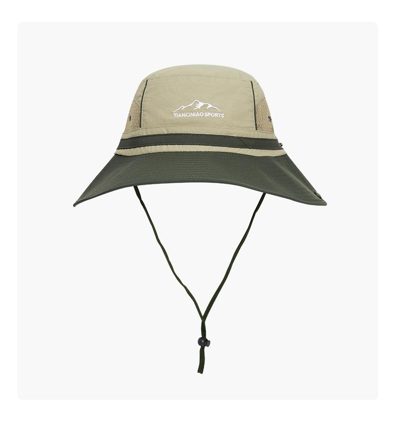 New Bucket Hat Women Sunscreen Breathable Summer Thin Quick-drying Waterproof Mountaineering Hat Cycling Camping Sun Hat Green