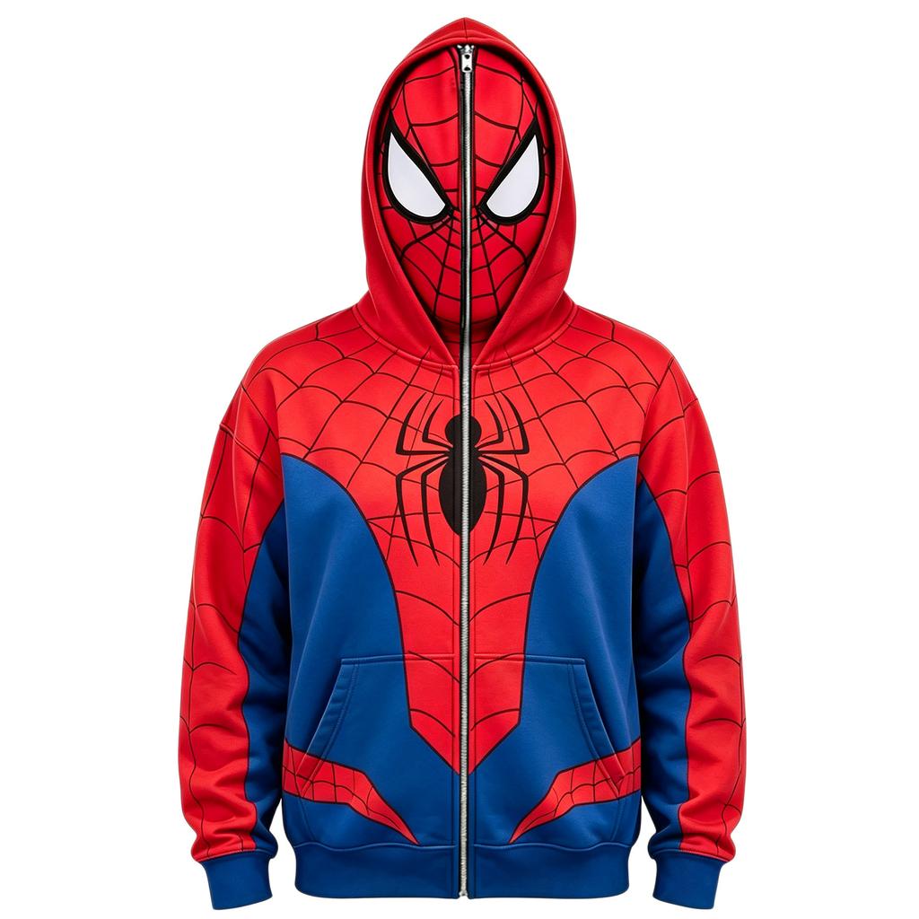 Funny Face Print Pullover Hoodie for Adults and Kids - Long Sleeve Athletic Casual Shirt