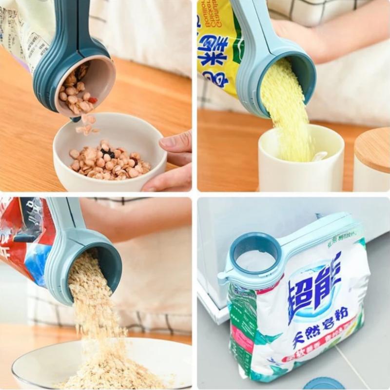 Multi-functional Sealing Clip Pet Food Closure Clip Food Bag Sealing Clip Large Diameter Outlet Sealer Snack Powder Preservation