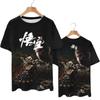 Hot Sale Rollenspellen Zwart Mythe Wukong Print T-shirt 3D Mode Mannen/Vrouwen Korte mouw T-shirt y2k Origineel heren T-shirt