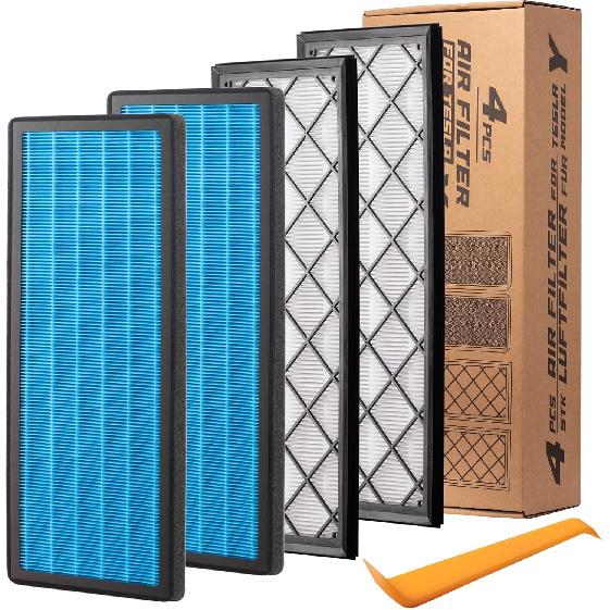 Filtre à air HEPA Spurtar pour Tesla Model Y, Remplacement du filtre à air d'habitacle avec charbon actif pour accessoires Tesla Model Y Juillet 2021-2025 (Lot de 4