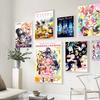 Anime P-Puella Magi Madoka Magica Girl Vintage Posters Sticky Retro Kraft Paper Sticker DIY Room Bar Cafe Kawaii Room Decor