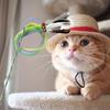 Feather Teasing Cat Stick Toy Rod Kitten Interactive Toys Pet Wand Elastic Mesh Tube Cat Teaser Gift for Birthday Christmas
