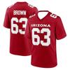 Football jersey - Red with white accents,  text perforated numbers design, 3D high-definition print, for outdoor sports