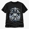 Grim Reaper Biker T Shirt Skull Motorcycle Gothic Heavy Metal Unisex Tee