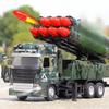 1/32 Модель ракетометальної ракети Автомобіль Іграшка Металевий корпус Гумові двері Відкриваються Військові Моделі Транспортних Засобів зі Сплаву Прикраси Подарунки для Хлопчиків